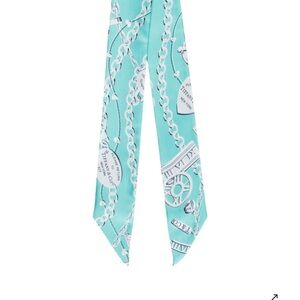 Tiffany & Co. Chain-Link Silk Ascot Scarf